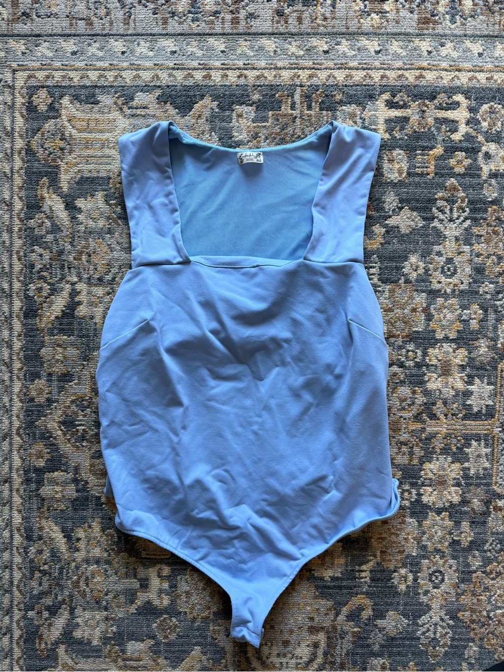 Free People Light Blue Bodysuit Tank